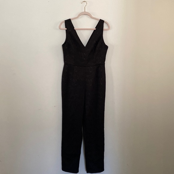 Erin erin fetherston Women's Jaime Jumpsuit in black size 8 - Picture 2 of 6